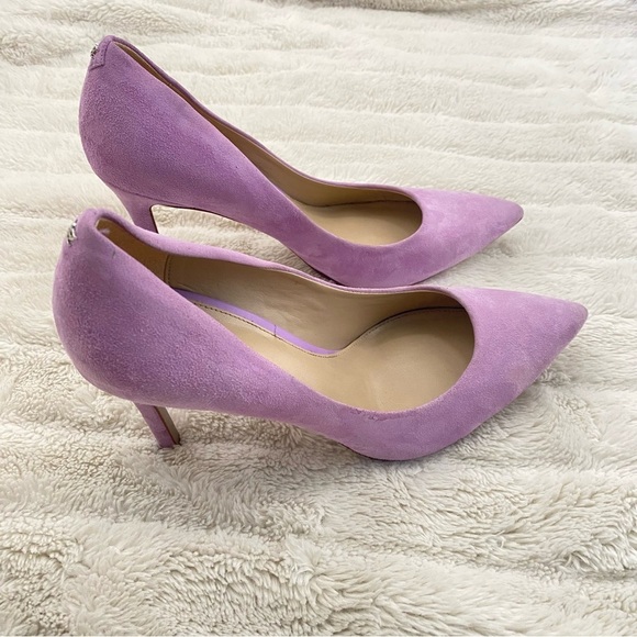 Sam Edelman Hazel Suede Pointed-Toe Pumps Heels Lavender Purple Size 9 - Picture 7 of 15